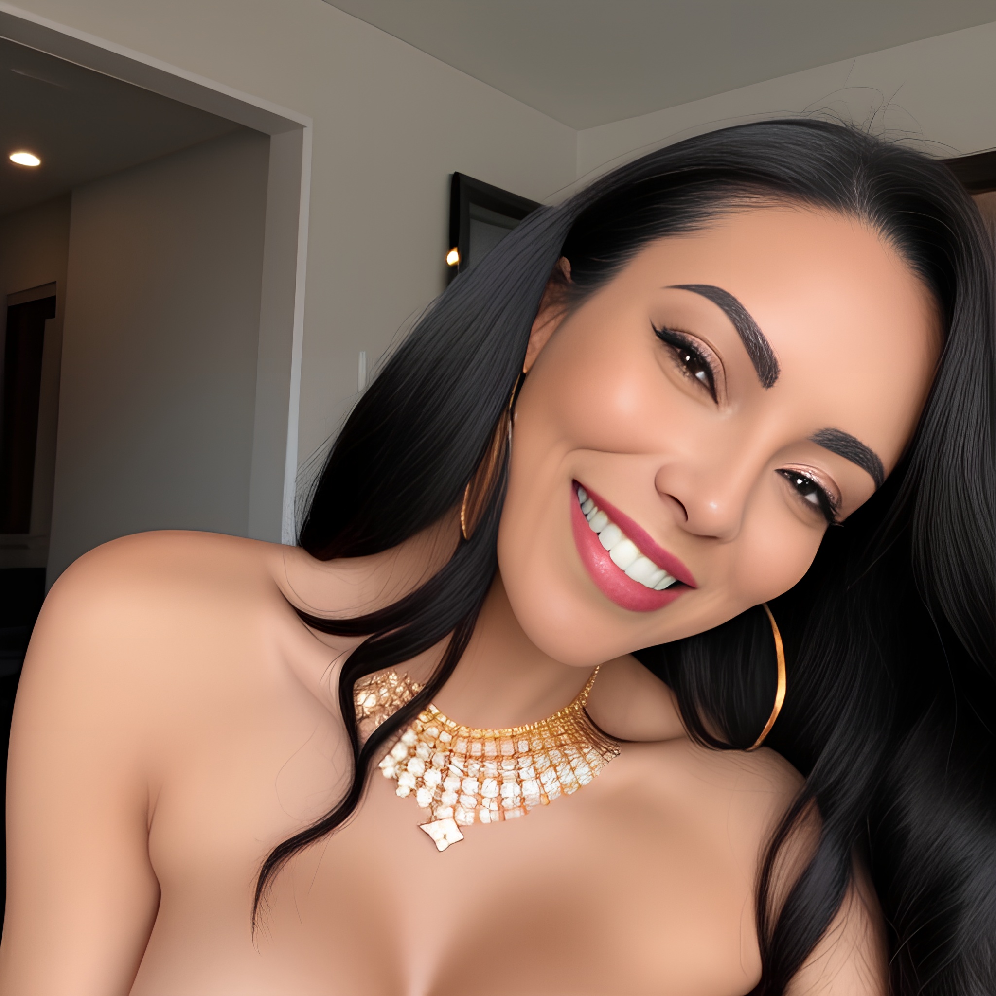 black hair sexy woman