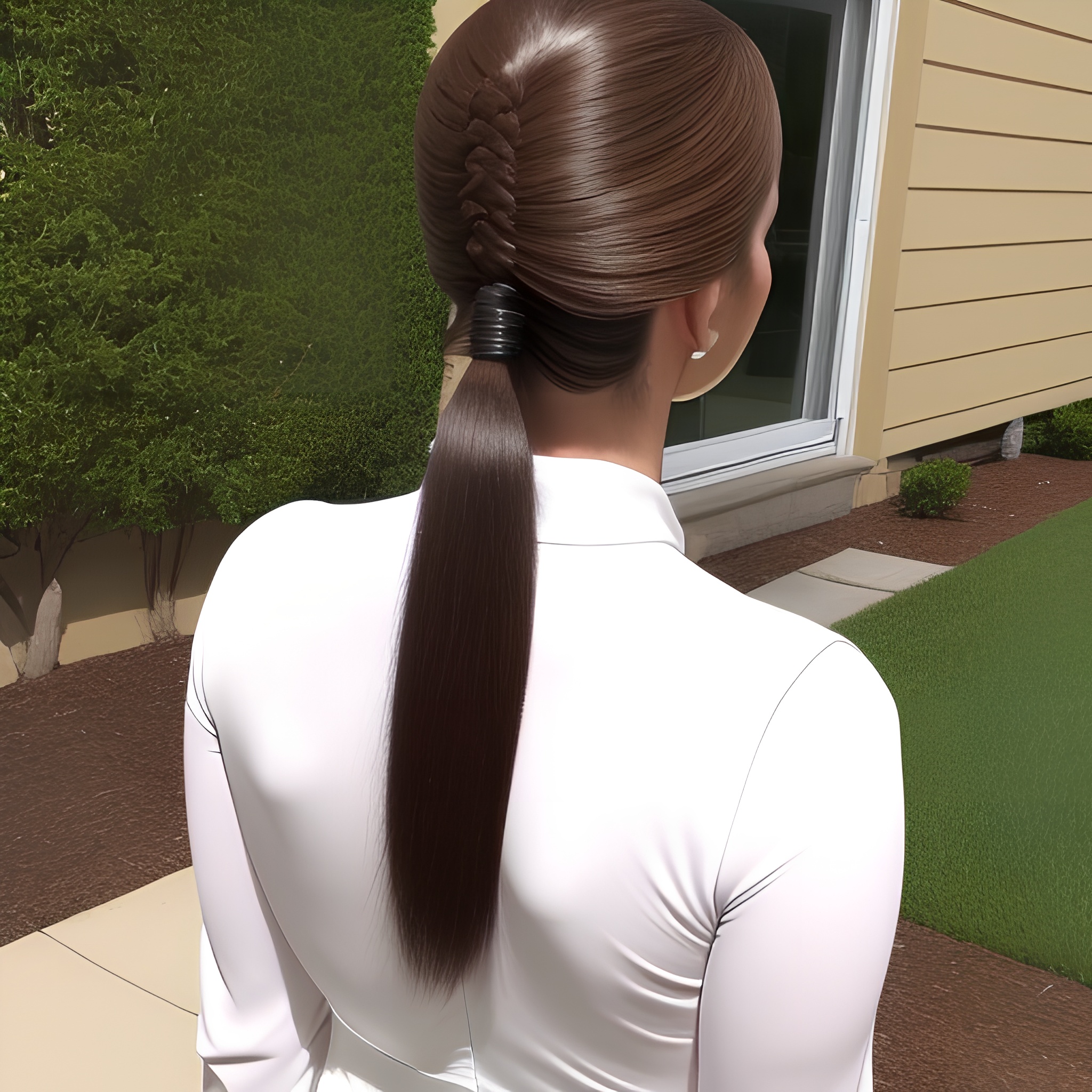 ponytail hot woman