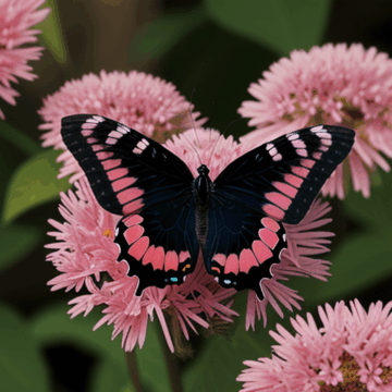 Discover the Beauty of Butterflies on Pink Flowers