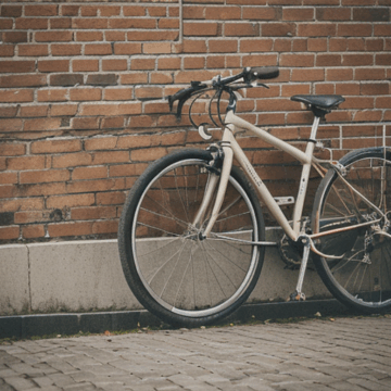 Discover Classic Charm: Bicycle Against Brick Wall