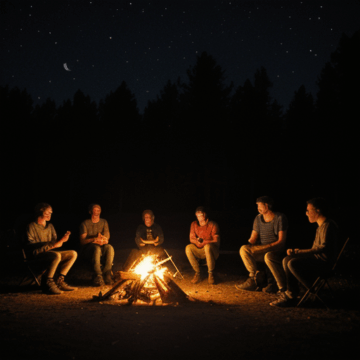 Gather ‘Round: Nighttime Campfire Vibes with Friends