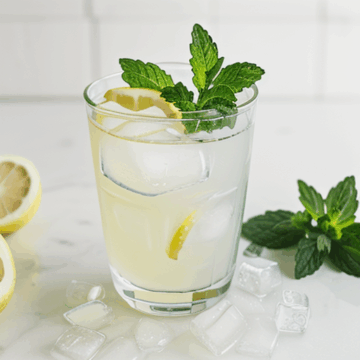 Refreshing Lemonade with Mint and Ice for Summer Bliss