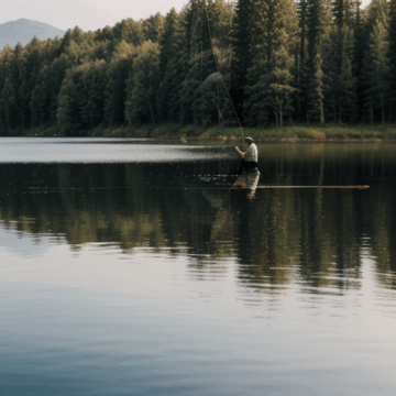 Serene Fishing Escapade at the Tranquil Lake