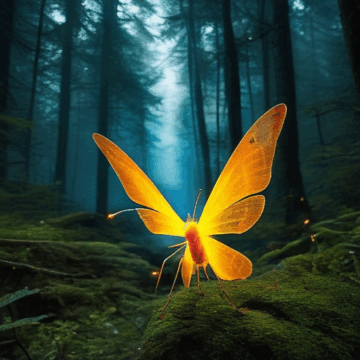 Discover the Magic of a Moonlit Forest with Fireflies