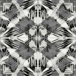 An abstract design featuring a variety of geometric shapes and bold colors, illustrating contemporary art trends.