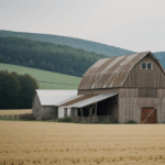 Guided tour through rustic barns and scenic field landscapes.