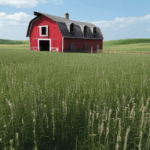 Vintage barn standing proudly in a scenic countryside field.