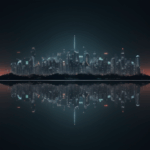 A city wanderlust night scene, inviting viewers to explore the magic and mystery of urban environments.