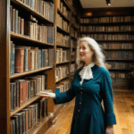 A classic library filled with towering bookshelves and vintage charm, offering a serene space for reading and exploration.