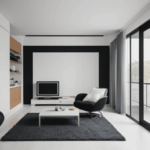 A contemporary living room design highlighting minimalist style and modern decor trends.
