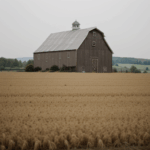 Discovering the beauty of rustic barns in wide open fields.