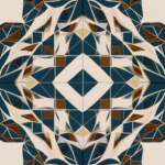 Creative design of abstract patterns with a blend of geometric shapes and colors, offering a fresh visual aesthetic.