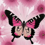 An enchanting butterfly on a blossom, capturing the essence of natural beauty and harmony.