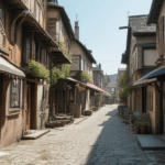 A tranquil European alleyway in a historic town, perfect for discovering hidden gems and experiencing timeless beauty.