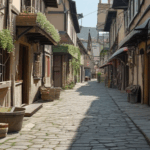 A charming alleyway in an old European town, showcasing cobblestone paths and inviting exploration for cultural enthusiasts.
