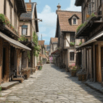 A charming alleyway in an old European town, showcasing cobblestone paths and inviting cultural exploration.