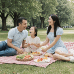 A family gathering in the great outdoors for a memorable picnic.