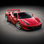 A playful pink Ferrari, breaking the norms.