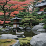 Garden of peace showcasing a tranquil Japanese zen garden landscape.