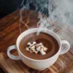 Homemade hot chocolate with a sprinkle of cinnamon, capturing the essence of comfort.