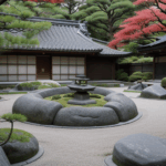 Tranquil scene of a traditional Japanese garden, embodying serenity and calm.