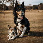 A joyful dog playing in the park with a bright smile and wagging tail, showcasing the happiness and energy of our beloved canine companions.