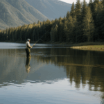 Escaping to a calm lake for a peaceful fishing experience.