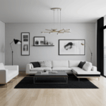 Minimalist interior ideas for a living room with modern design and simplicity.