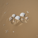 A collection of seashells on the beach, each one a testament to the ocean's creative force and timeless charm.