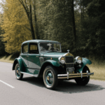 Old car in a rustic escape, illustrating the enduring charm and nostalgic journey of vintage automobiles on country roads.