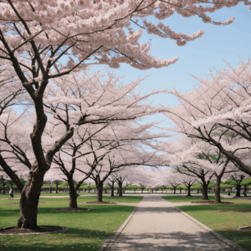 Discover Serenity in a Peaceful Cherry Blossom Park