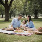 An assortment of picnic basket essentials including snacks and drinks, ready for a fun day.