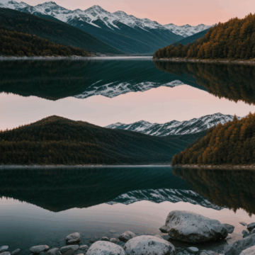 Experience the Serenity of a Mountain Lake Sunrise