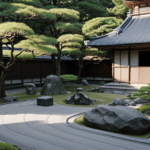 Serenity in nature with a harmonious Japanese zen garden design.
