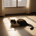 A feline stretch in the sun, capturing the quiet joy of a new day.