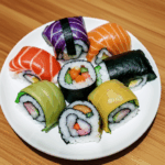 A delightful culinary delight featuring a variety of sushi rolls that promise an unforgettable taste.