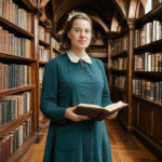 The majestic interior of a classic library, featuring towering bookshelves and an inviting space for book enthusiasts.