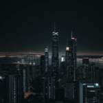 Urban night design at its finest, where the city comes alive with innovative architecture and dazzling illumination.