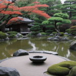 Zen garden escape in a serene and calming Japanese landscape.