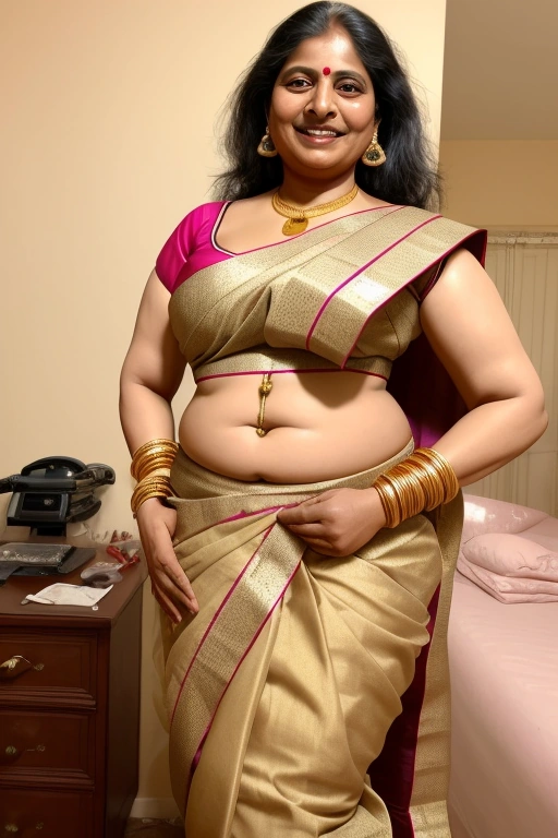 Unwrapping the Saree â€” Mature Indian Elegance